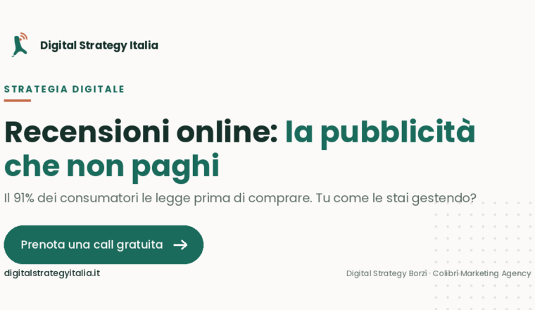 Recensioni online: perché valgono più di mille pubblicità