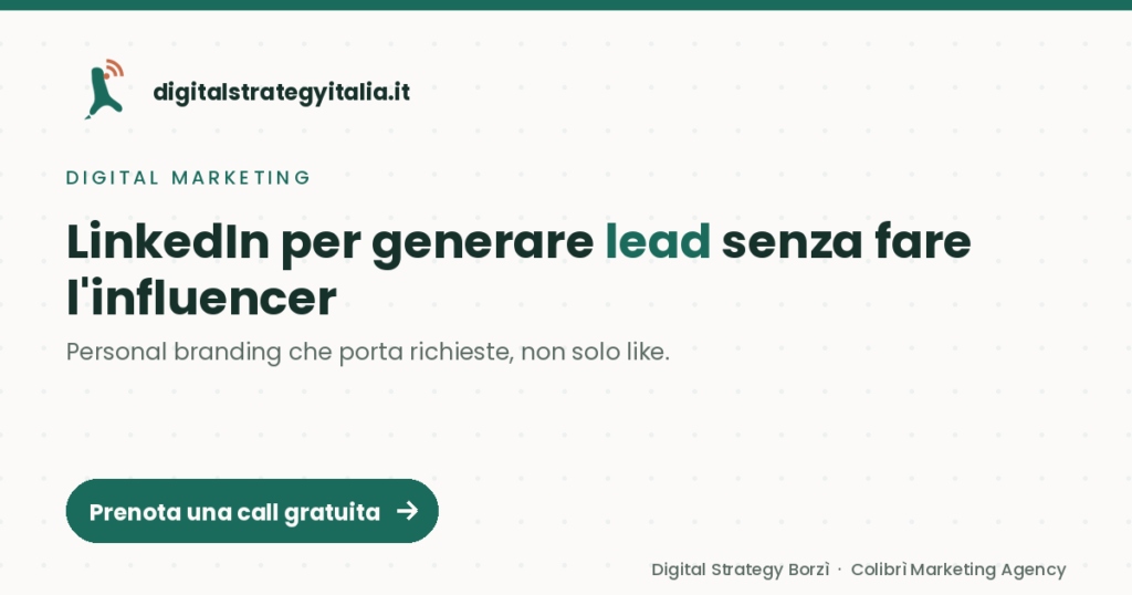 LinkedIn per generare lead B2B