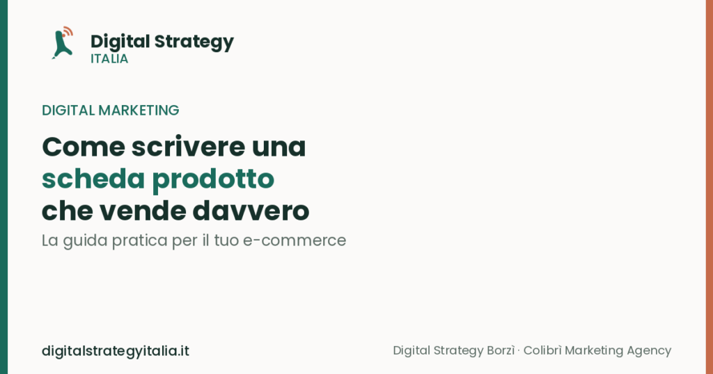 Come scrivere una scheda prodotto che vende davvero