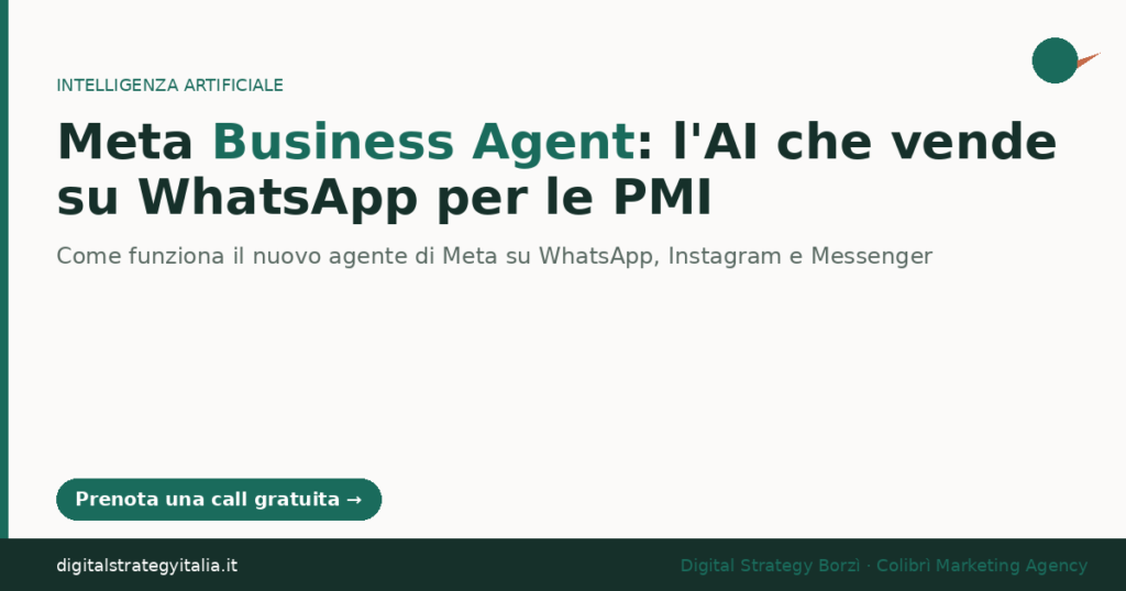Meta Business Agent WhatsApp PMI 2026
